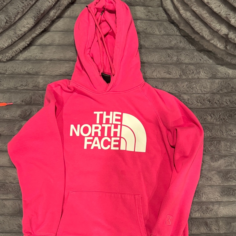 The North Face women’s Bright Pink Hoodie